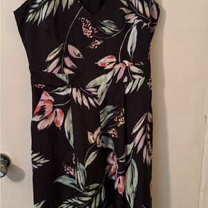Vince Camuto Black Floral Jumpsuit